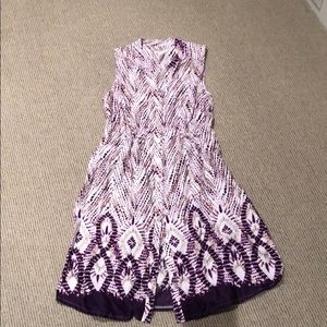 Sleeveless button down dress